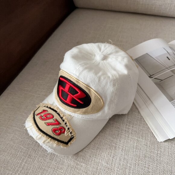 Diesel White Baseball Cap - Picture 2 of 8